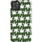 Marijuana Leaf White Pattern iPhone Cases